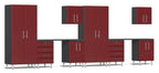 Ulti-MATE Garage 2.0 Series Red 10-Piece Set with Dual