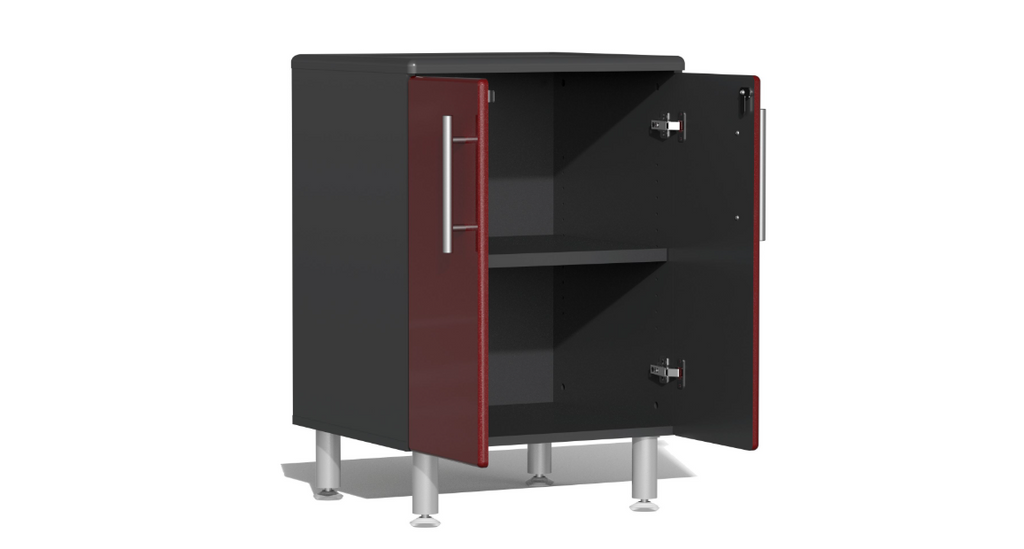 Ulti-MATE Garage 2.0 Series Red 3-Piece Door Base Cabinet
