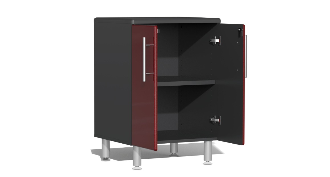 Ulti-MATE Garage 2.0 Series Red 3-Piece Door Base Cabinet