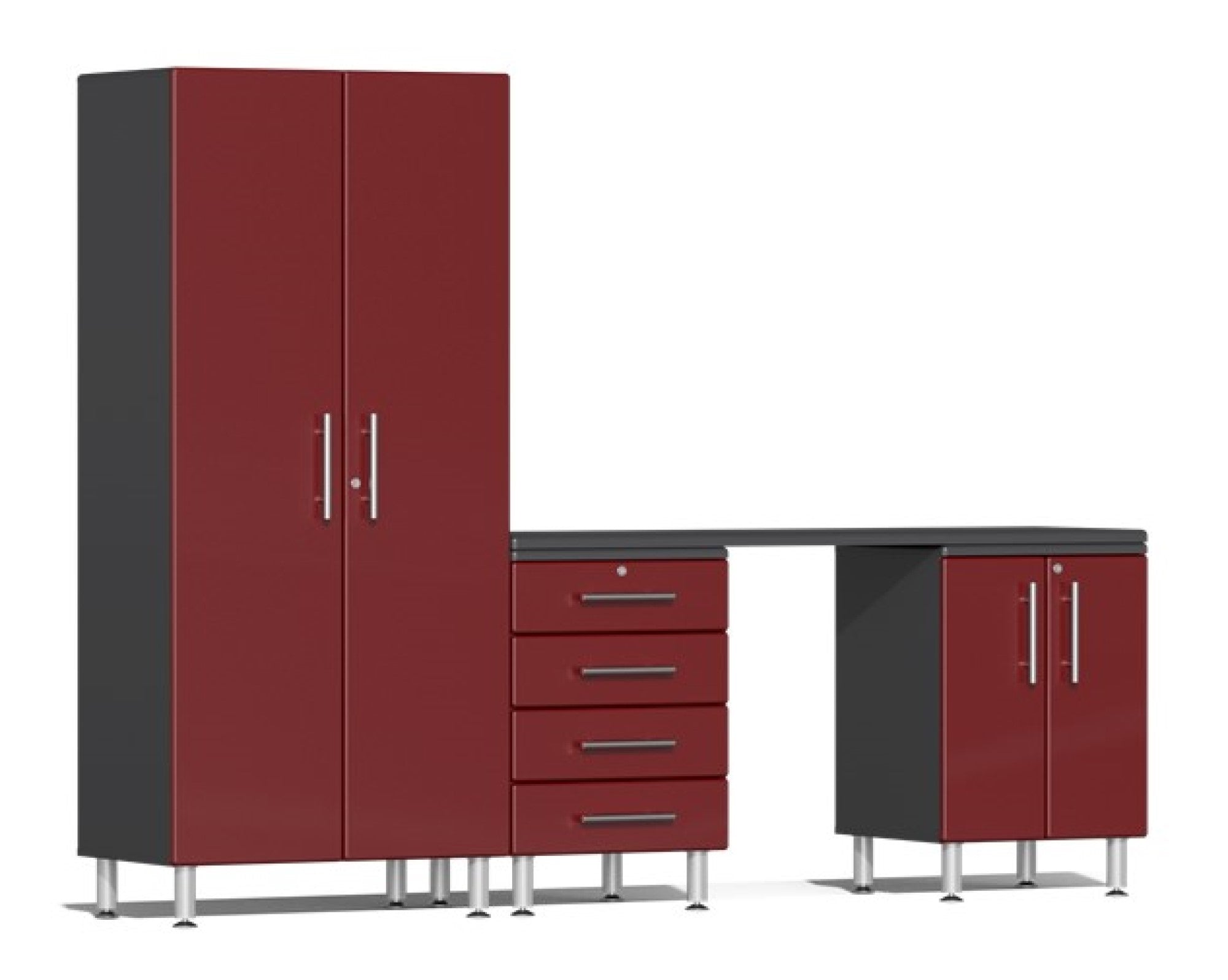 Ulti-MATE Garage 2.0 Series Red 4-Piece Set - UG25041R