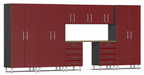Ulti-MATE Garage 2.0 Series Red 9-Piece Set - UG27092R