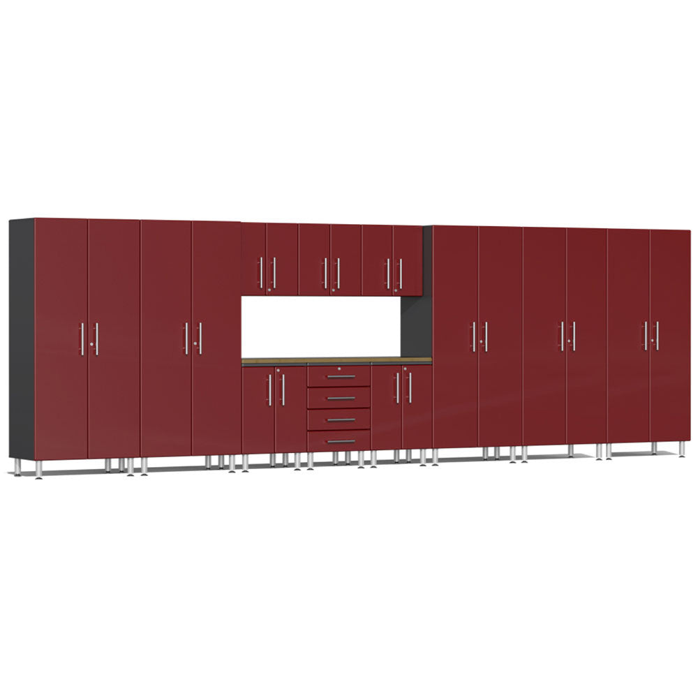 Ulti-MATE Garage 2.0 Series Red Metallic 12-Piece Set
