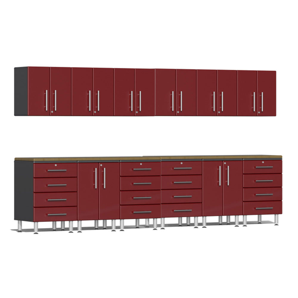 Ulti-MATE Garage 2.0 Series Red Metallic 14-Piece Set