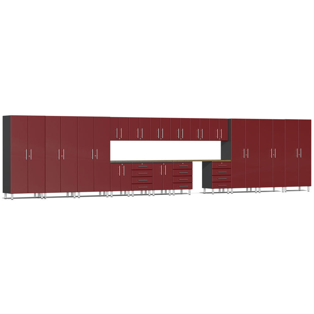 ULTI-MATE Garage 2.0 Series Red Metallic 19-Piece Set