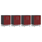 Ulti-MATE Garage 2.0 Series Red Metallic 4-Piece 2-Door