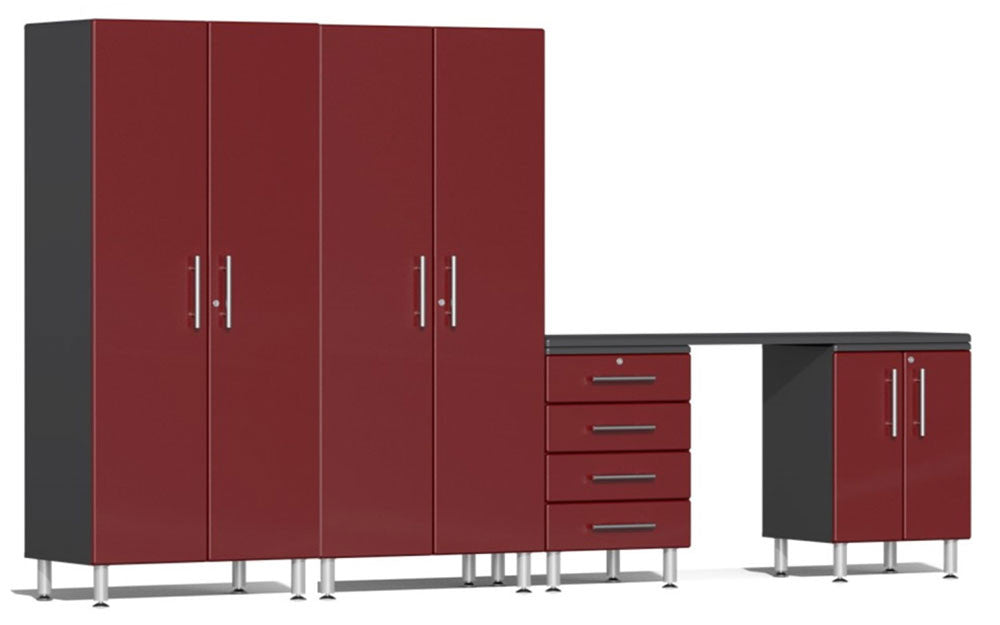 Ulti-MATE Garage 2.0 Series Red Metallic 5 Piece Kit
