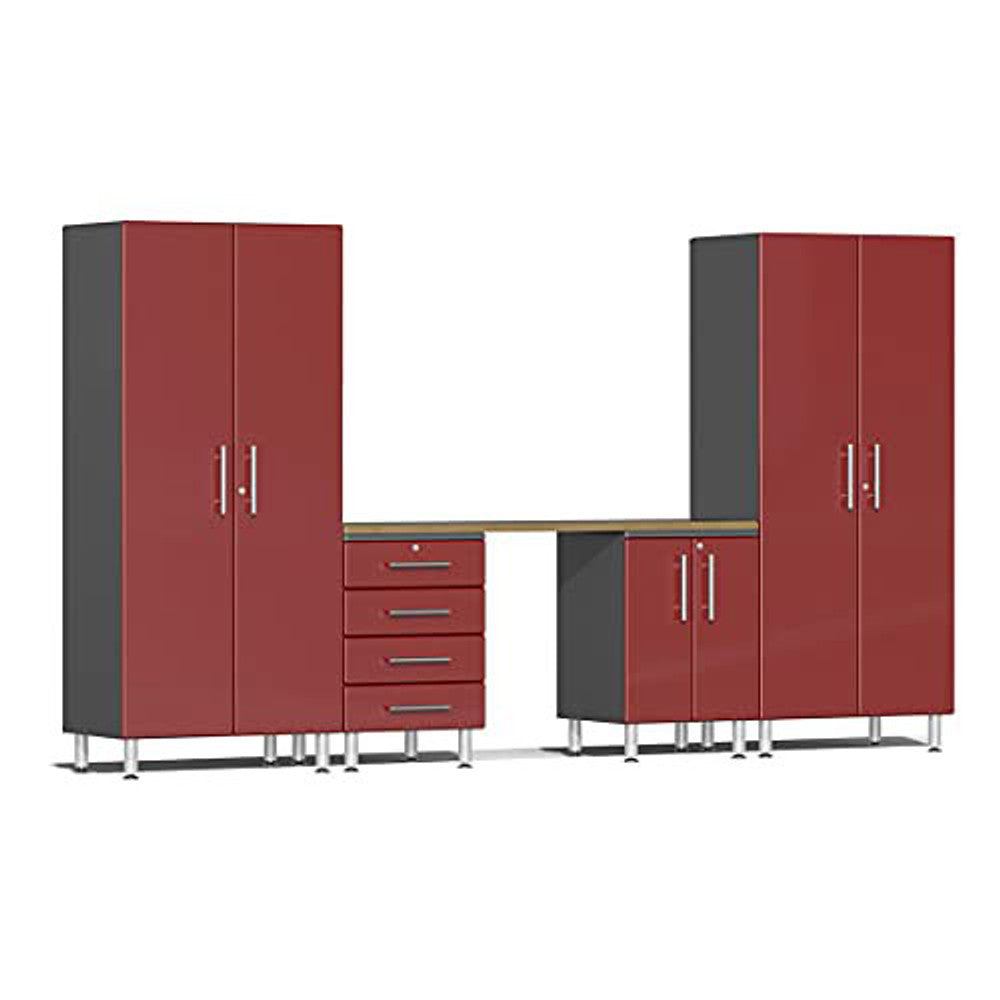 Ulti-MATE Garage 2.0 Series Red Metallic 5-Piece Kit