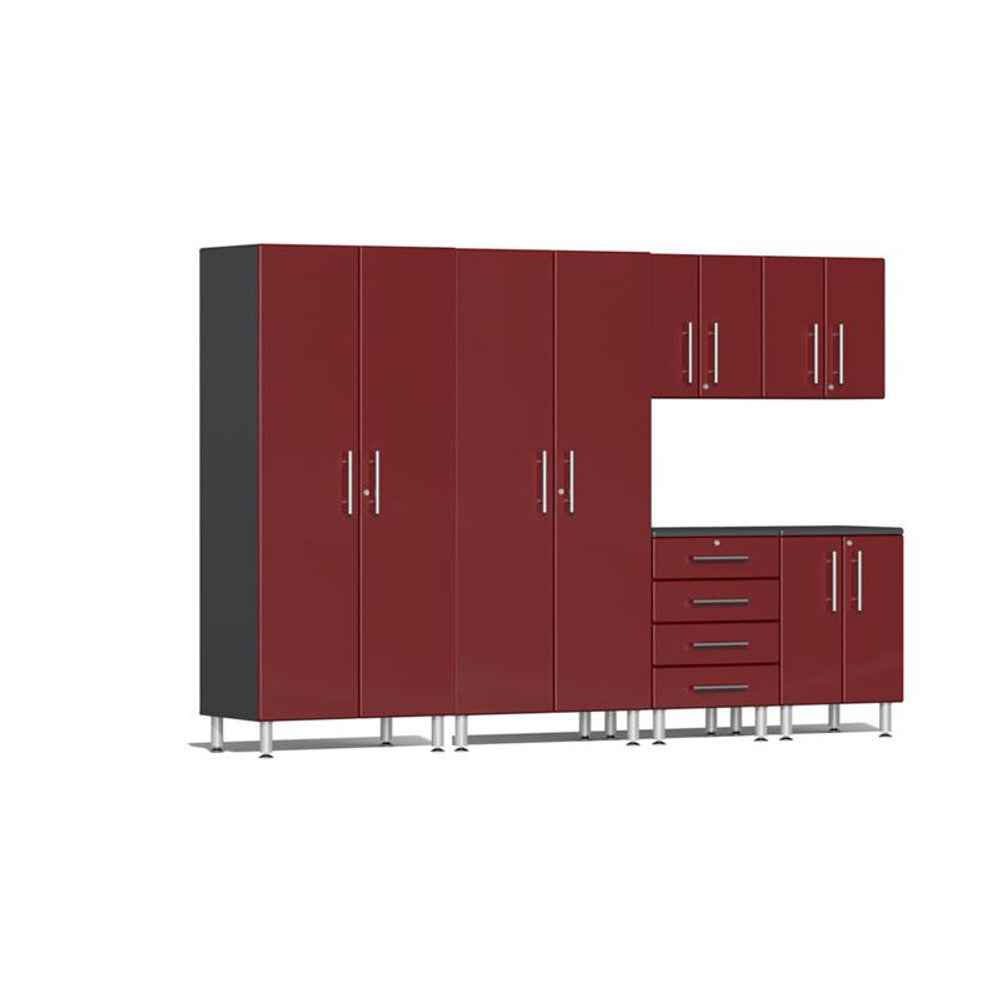 Ulti-MATE Garage 2.0 Series Red Metallic 6-Piece Kit