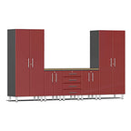 Ulti-MATE Garage 2.0 Series Red Metallic 6-Piece Kit