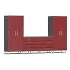 Ulti-MATE Garage 2.0 Series Red Metallic 6-Piece Kit