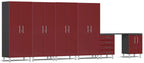 Ulti-MATE Garage 2.0 Series Red Metallic 7-Piece Set