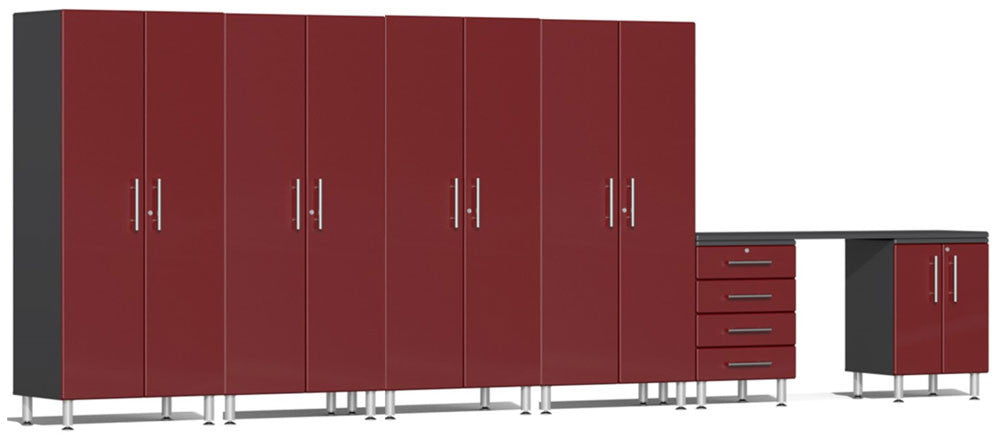 Ulti-MATE Garage 2.0 Series Red Metallic 7-Piece Set