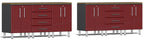 Ulti-MATE Garage 2.0 Series Red Metallic 8-Piece Dual