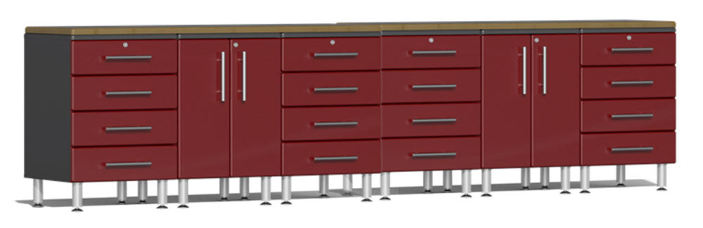 Ulti-MATE Garage 2.0 Series Red Metallic 8-Piece