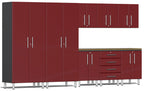 Ulti-MATE Garage 2.0 Series Red Metallic 9-Piece Set