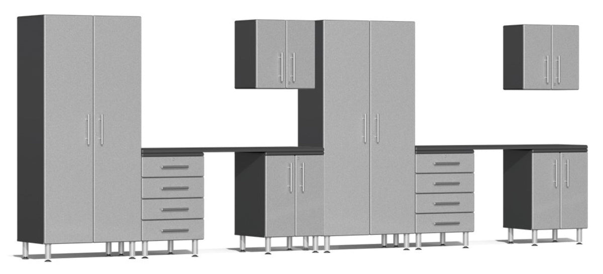 Ulti-MATE Garage 2.0 Series Silver 10-Piece Set with Dual