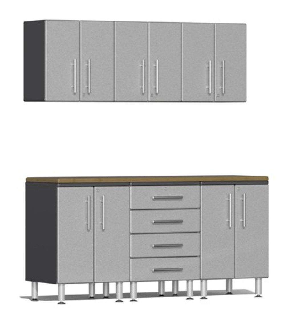 Ulti-MATE Garage 2.0 Series Silver 7-Piece Workstation Set