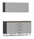Ulti-MATE Garage 2.0 Series Silver 7-Piece Workstation Set
