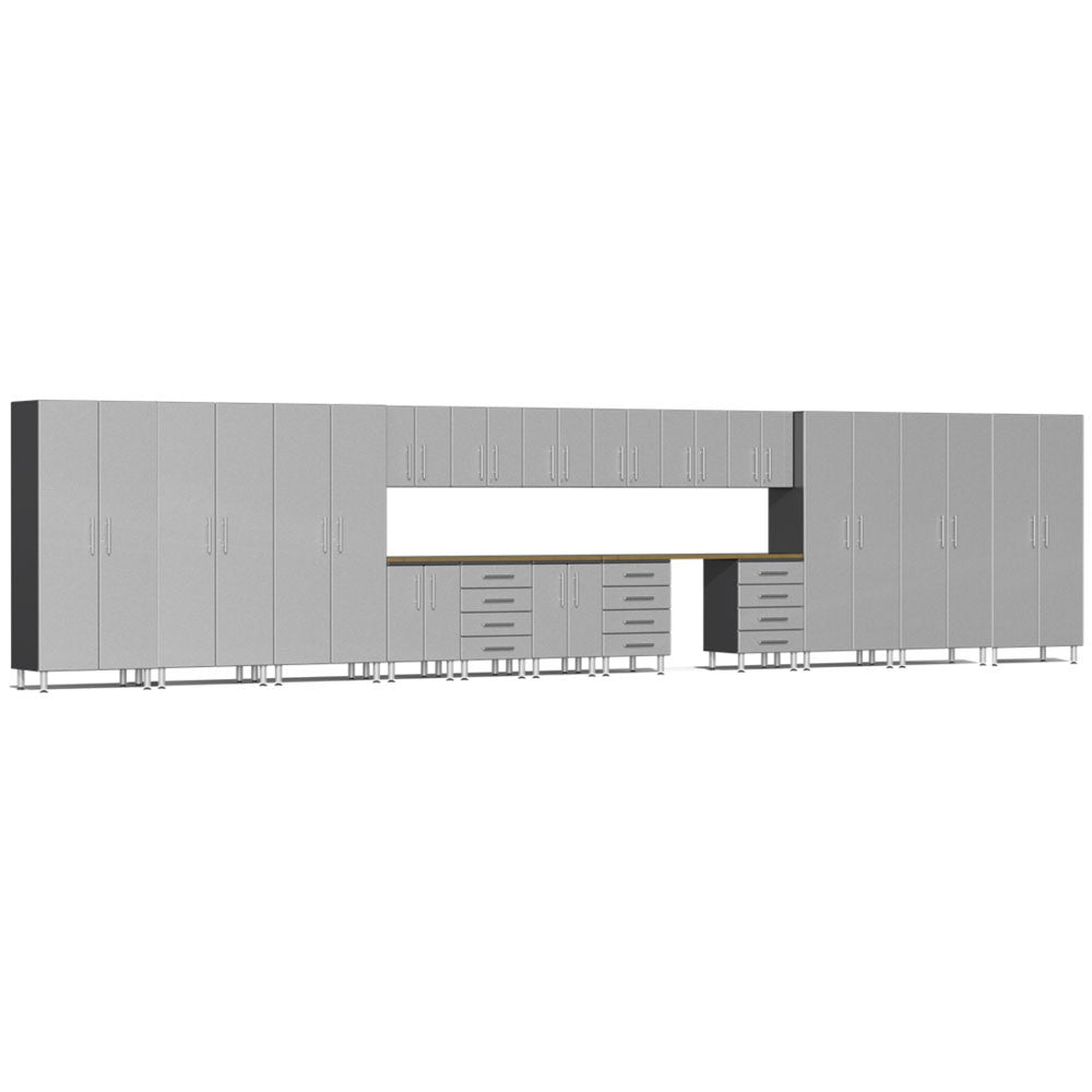 ULTI-MATE GARAGE 2.0 SERIES SILVER METALLIC 19-PIECE