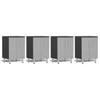Ulti-MATE Garage 2.0 Series Silver Metallic 4-Piece 2-Door
