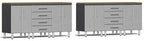 Ulti-MATE Garage 2.0 Series Silver Metallic 8-Piece Dual