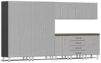 Ulti-MATE Garage 2.0 Series Silver Metallic 9-Piece Set