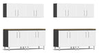 Ulti-MATE Garage 2.0 Series White 10-Piece Dual Workstation
