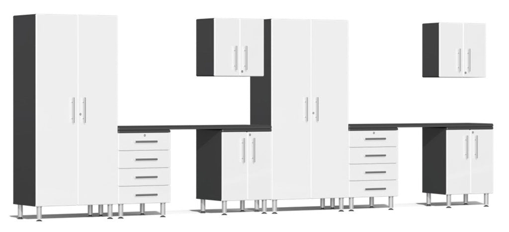 Ulti-MATE Garage 2.0 Series White 10-Piece Set with Dual