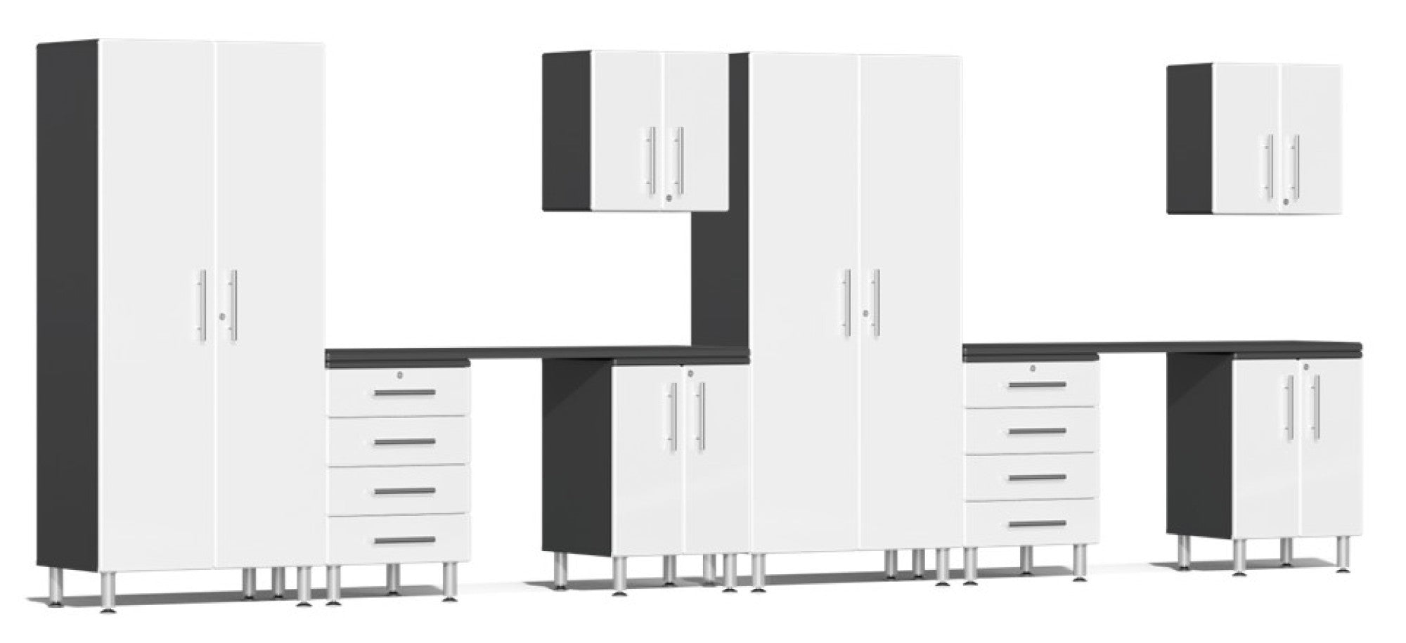 Ulti-MATE Garage 2.0 Series White 10-Piece Set with Dual