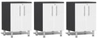 Ulti-MATE Garage 2.0 Series White 3-Piece Door Base Cabinet