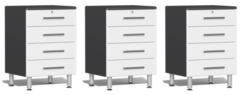 Ulti-MATE Garage 2.0 Series White 3-Piece Drawer Base