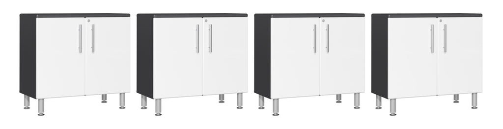 Ulti-MATE Garage 2.0 Series White 4-Piece Jumbo 2-Door Base