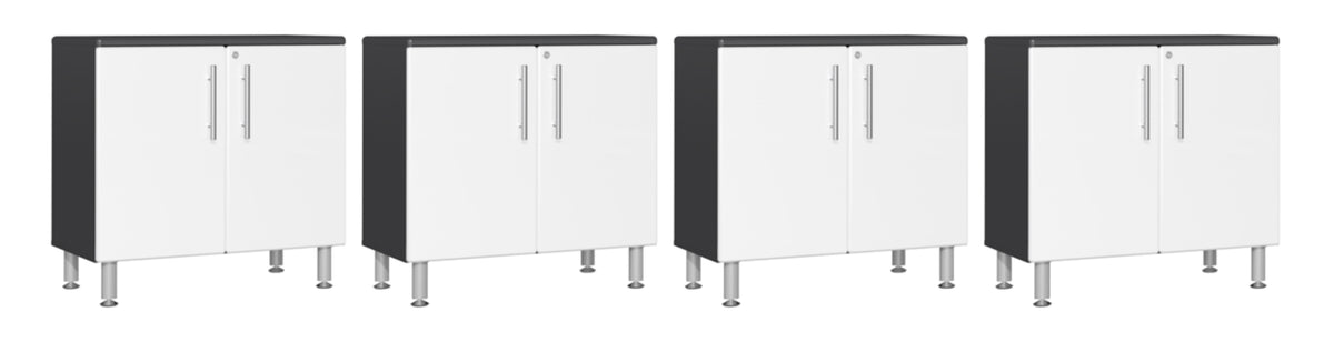 Ulti-MATE Garage 2.0 Series White 4-Piece Jumbo 2-Door Base