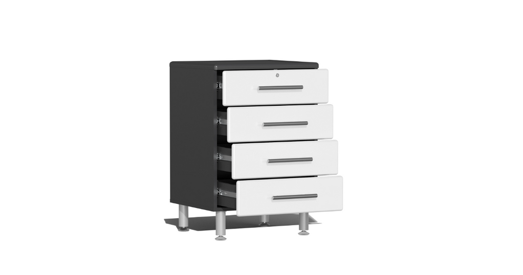 Ulti-MATE Garage 2.0 Series White 4-Piece Workstation Kit