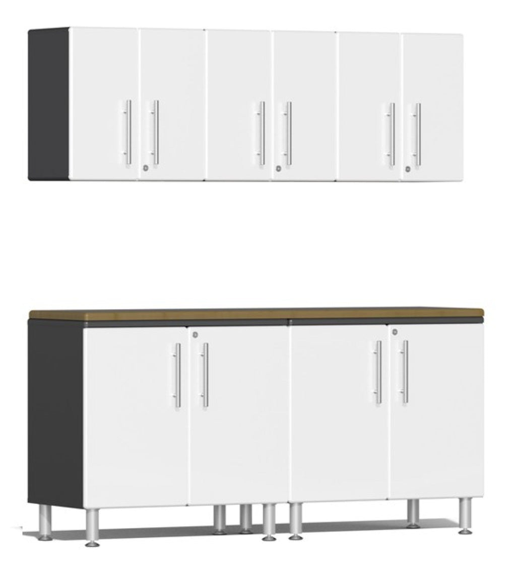 Ulti-MATE Garage 2.0 Series White 6-Piece Workstation Kit
