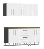 Ulti-MATE Garage 2.0 Series White 7-Piece Workstation Set