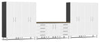 Ulti-MATE Garage 2.0 Series White 8-Piece Kit with Bamboo
