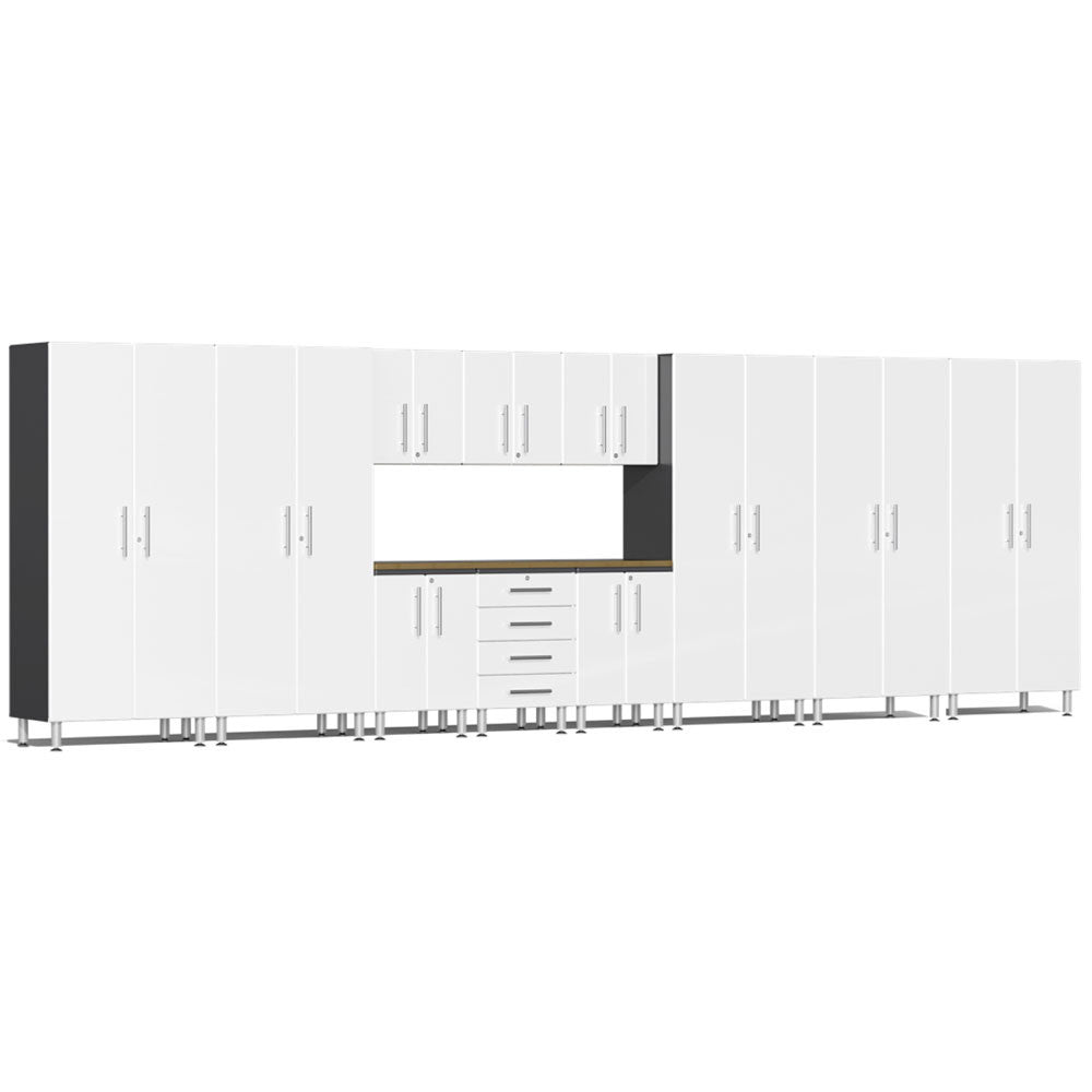 Ulti-MATE Garage 2.0 Series White Metallic 12-Piece Set