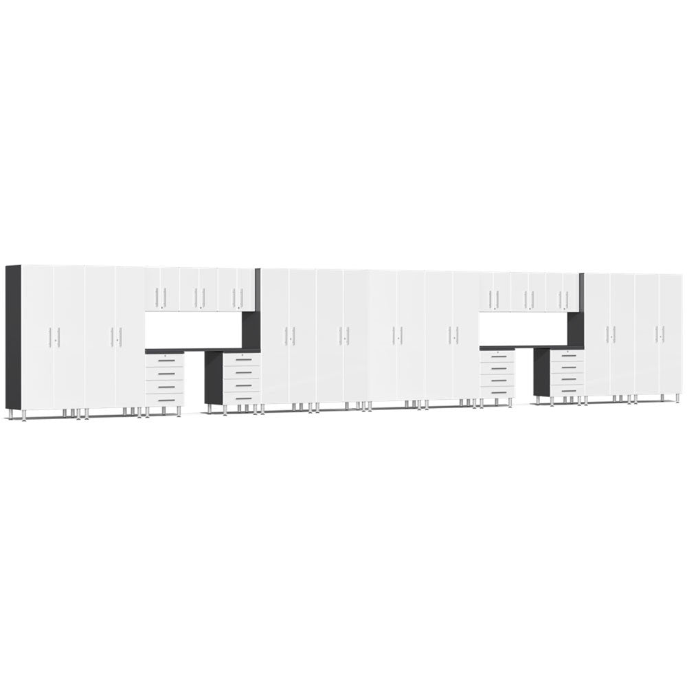 Ulti-MATE Garage 2.0 Series White Metallic 20-Piece Set