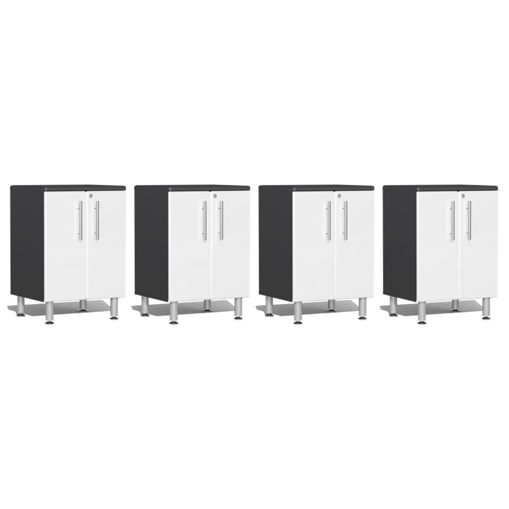 Ulti-MATE Garage 2.0 Series White Metallic 4-Piece 2-Door
