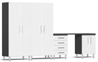 Ulti-MATE Garage 2.0 Series White Metallic 5 Piece Kit