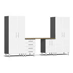 Ulti-MATE Garage 2.0 Series White Metallic 5-Piece Kit