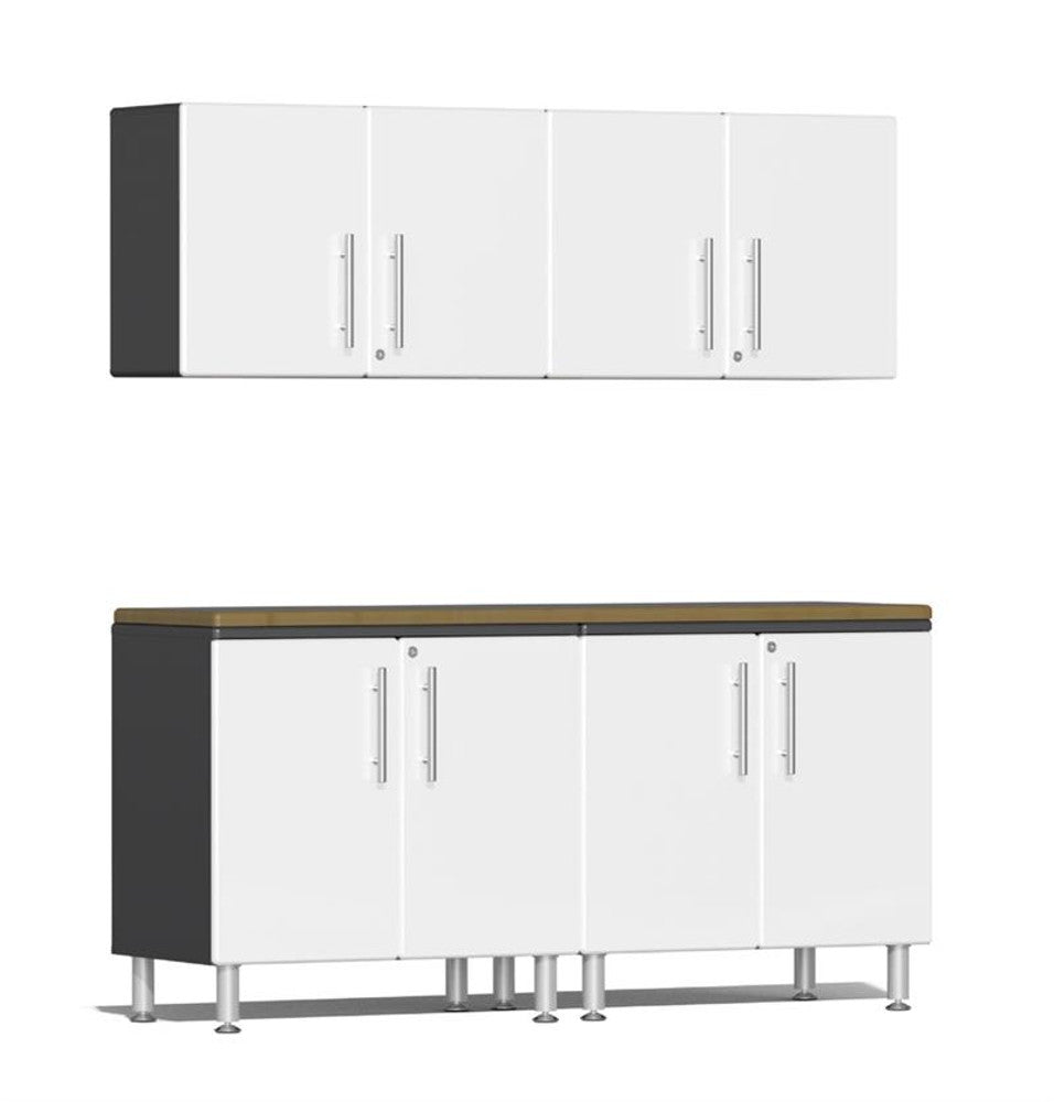 Ulti-MATE Garage 2.0 Series White Metallic 5-Piece