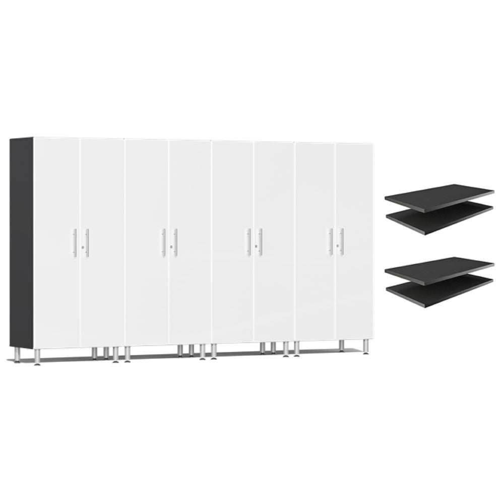 Ulti-MATE Garage 2.0 Series White Metallic 6-Piece Cabinet