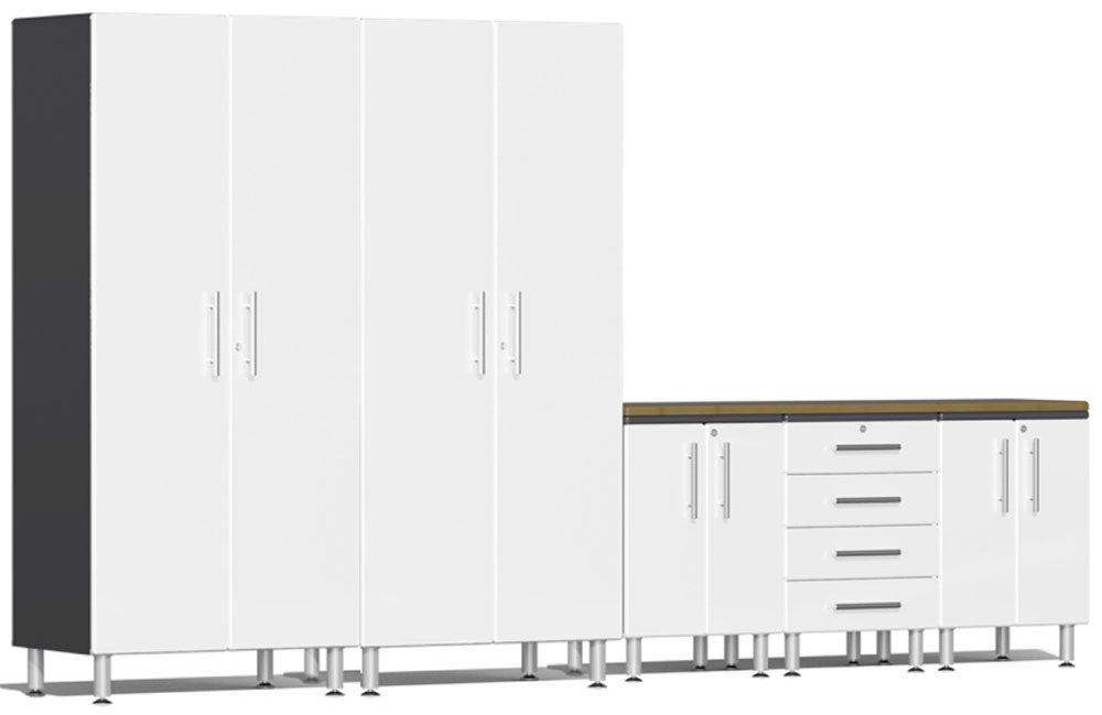 Ulti-MATE Garage 2.0 Series White Metallic 6 Piece Set