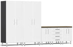 Ulti-MATE Garage 2.0 Series White Metallic 6 Piece Set