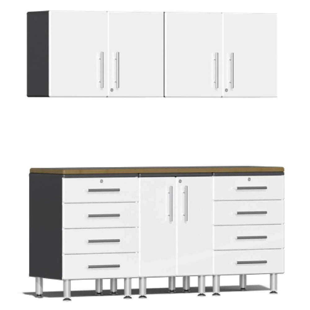Ulti-MATE Garage 2.0 Series White Metallic 6-Piece