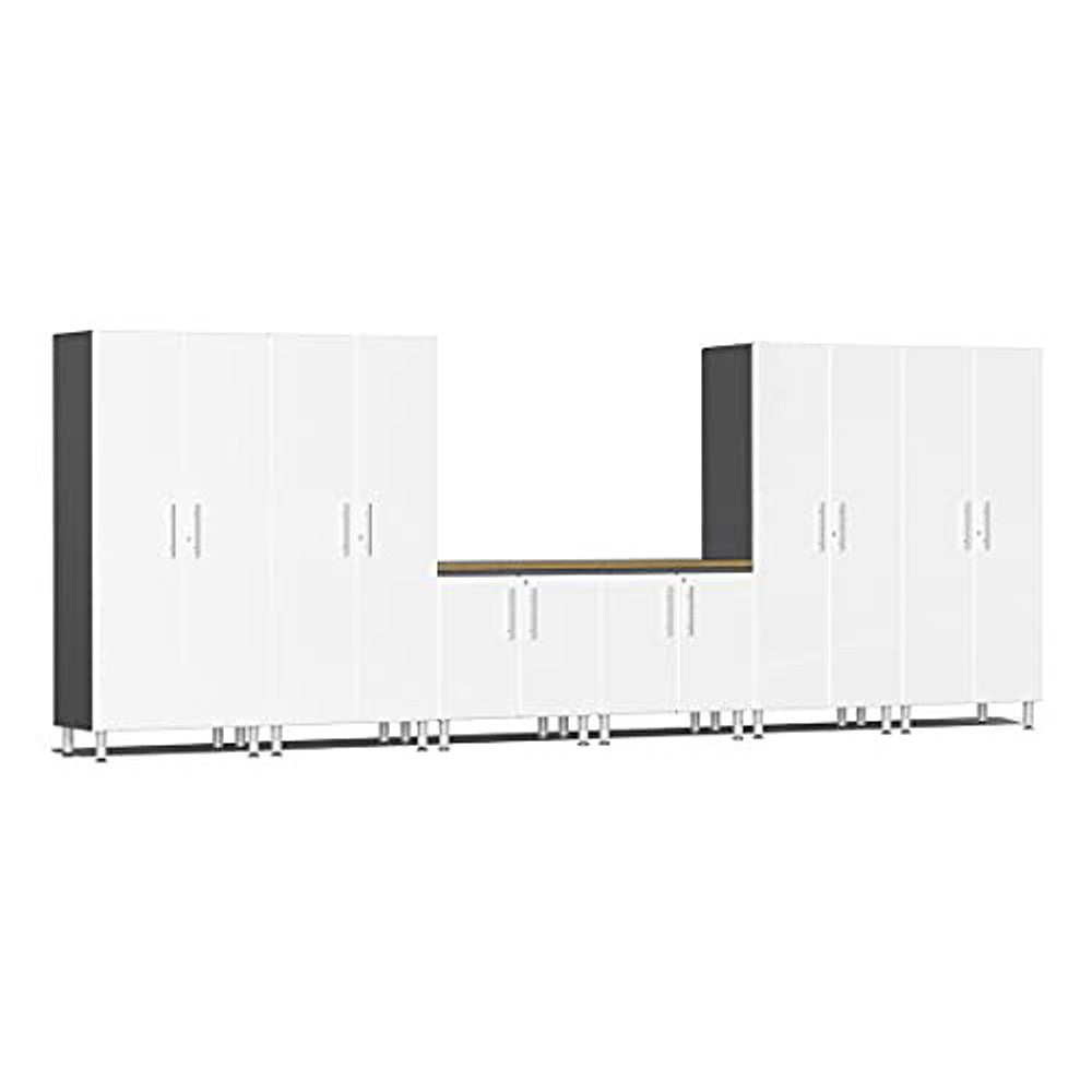 Ulti-MATE Garage 2.0 Series White Metallic 7-Piece Combo