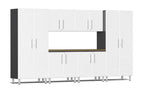 Ulti-MATE Garage 2.0 Series White Metallic 7-Piece Combo