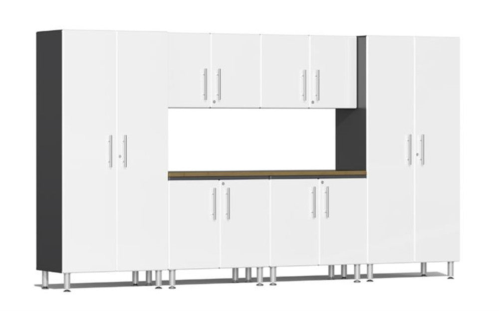 Ulti-MATE Garage 2.0 Series White Metallic 7-Piece Combo